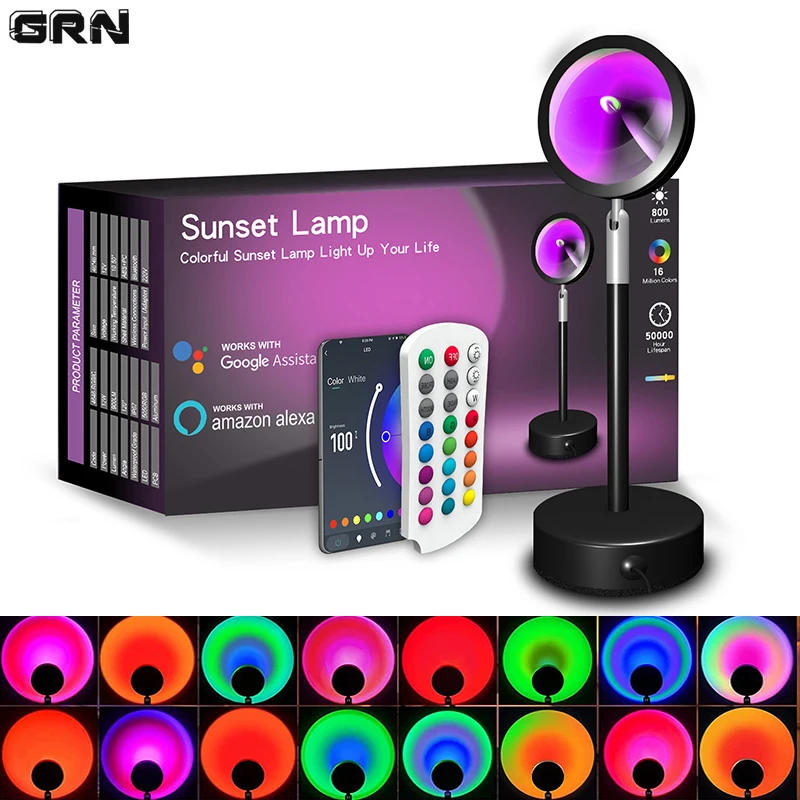Smart Home Room - Akıllı LED Sunset lamba renkli değişen