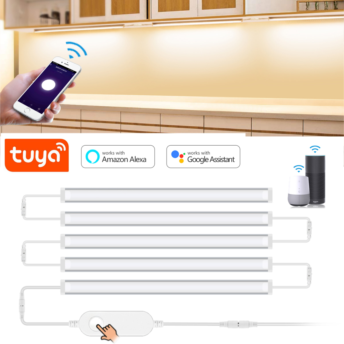 Smart Home Kitchen - 1-5 adet mutfak Tuya akıllı LED