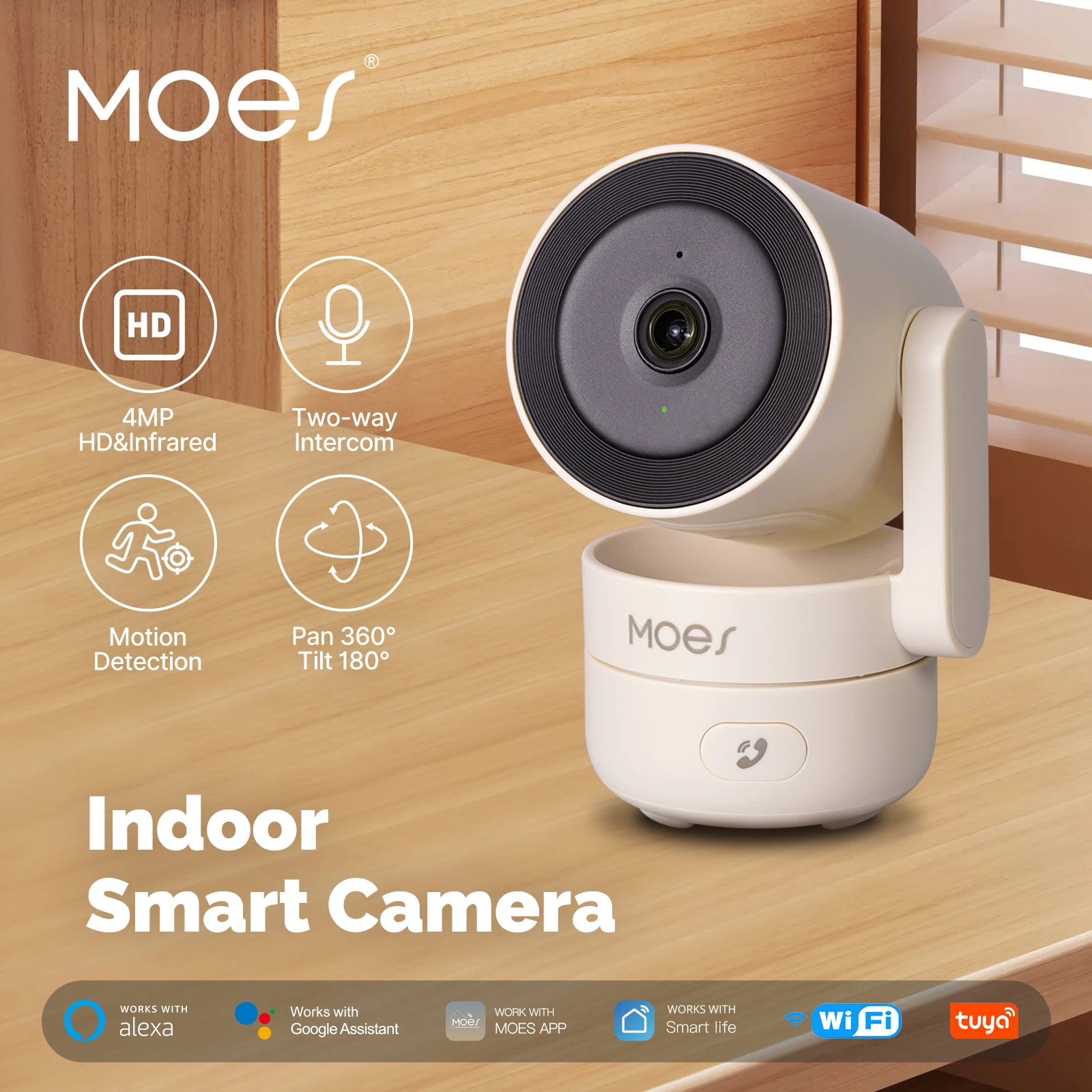 Smart Home Imou - MOESTuya WiFi Kapalı Pan/Tilt Akıllı Güvenlik