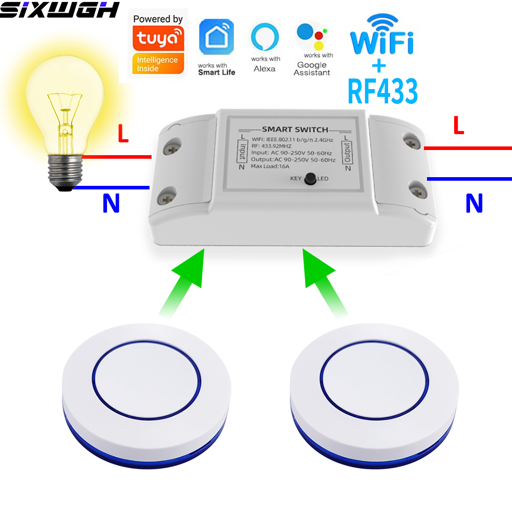 Smart Home Web - 16A WiFi Tuya Akıllı Anahtar Kablosuz