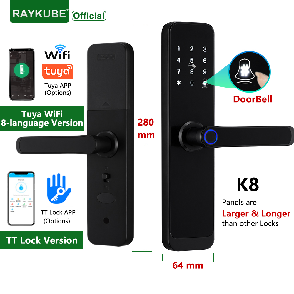 Smart Home Imou - RAYKUBE K8 Akıllı Kapı Kilidi TTlock