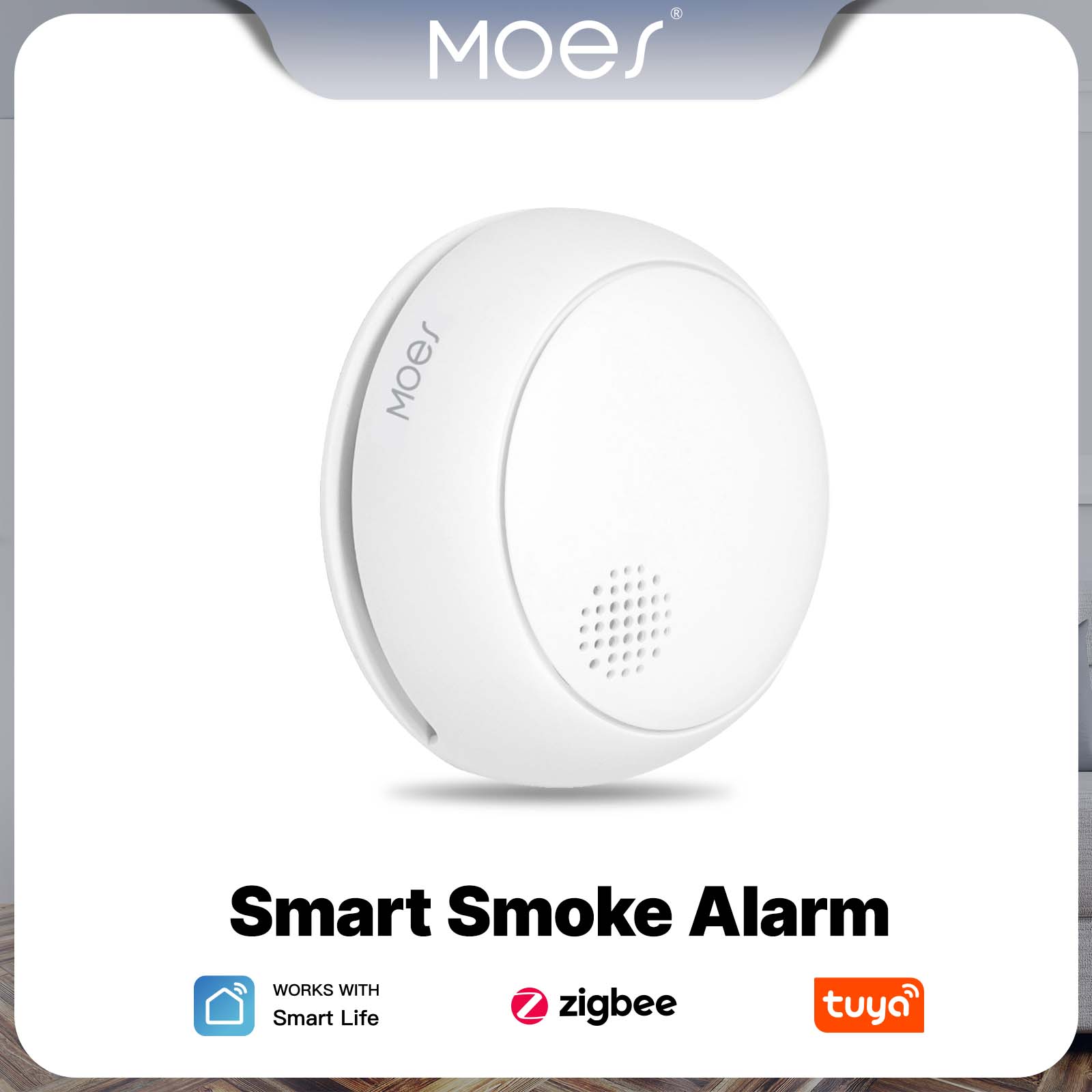 Smart Home Kitchen - MOES ZigBee Akıllı Duman Alarm Dedektörü