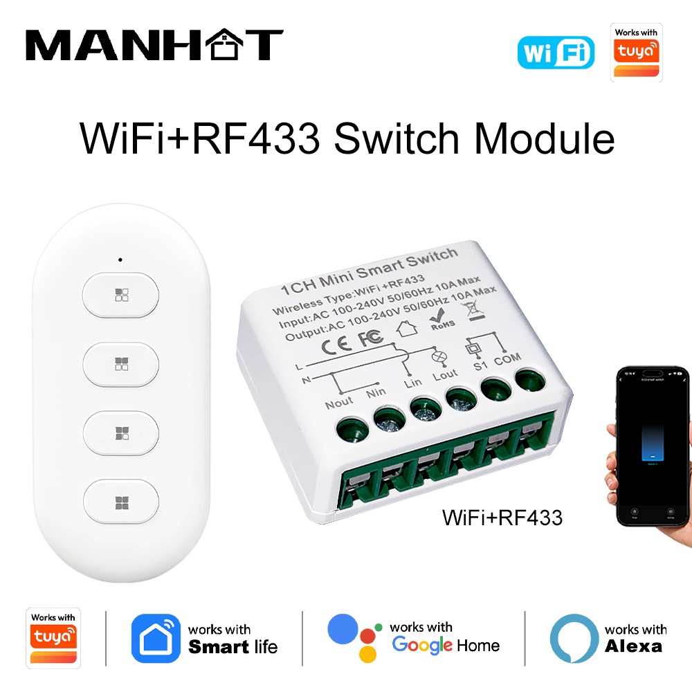 Tuya WIFI 10A Akıllı Işık Anah - Smart Home Lighting Control incelemesi ve fiyatı