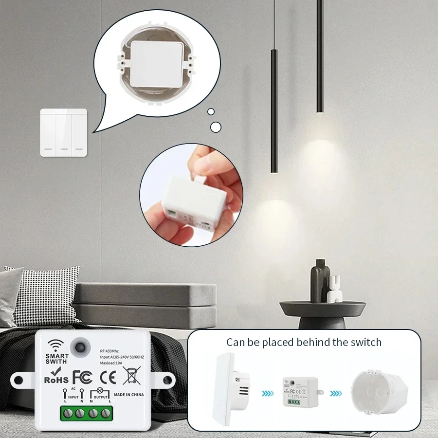 RF 433MHz Kablosuz Uzaktan Kum - Smart Home Lighting Control incelemesi ve fiyatı