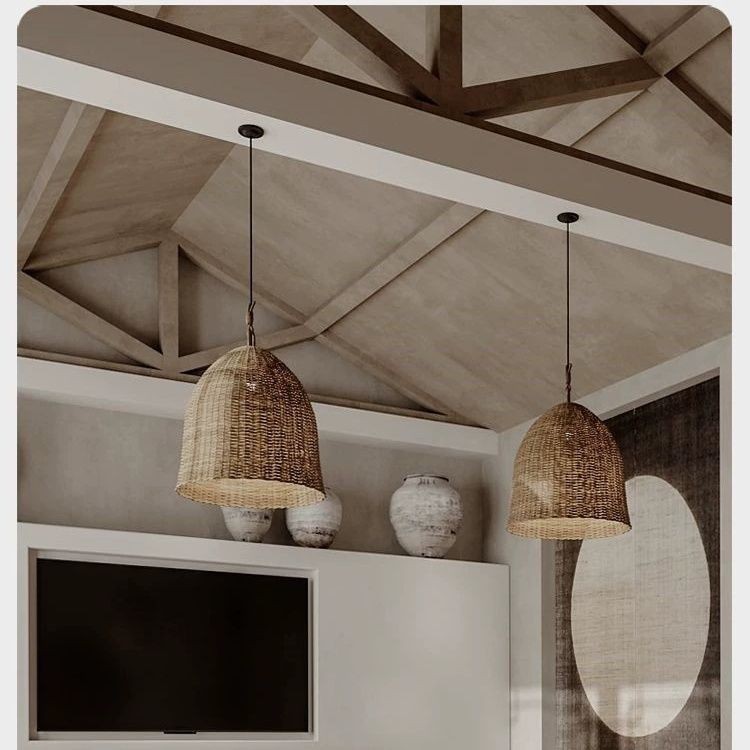Wabi-Sabi Rattan Sarkıt Lamba  - Smart Home Room incelemesi ve fiyatı