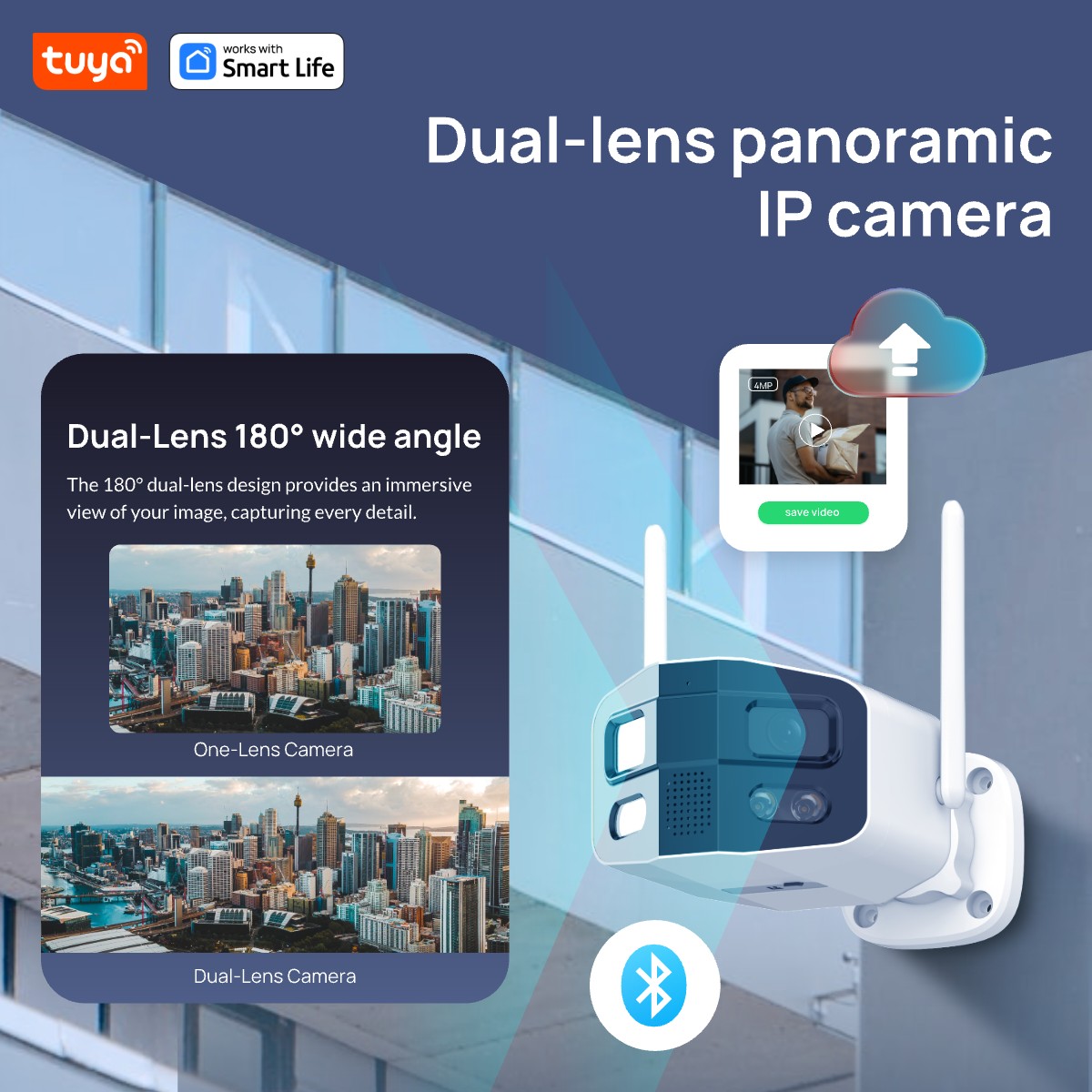 Tuya Smart 4MP 2.5K Çift Lensl - Smart Home Camera Ezviz incelemesi ve fiyatı