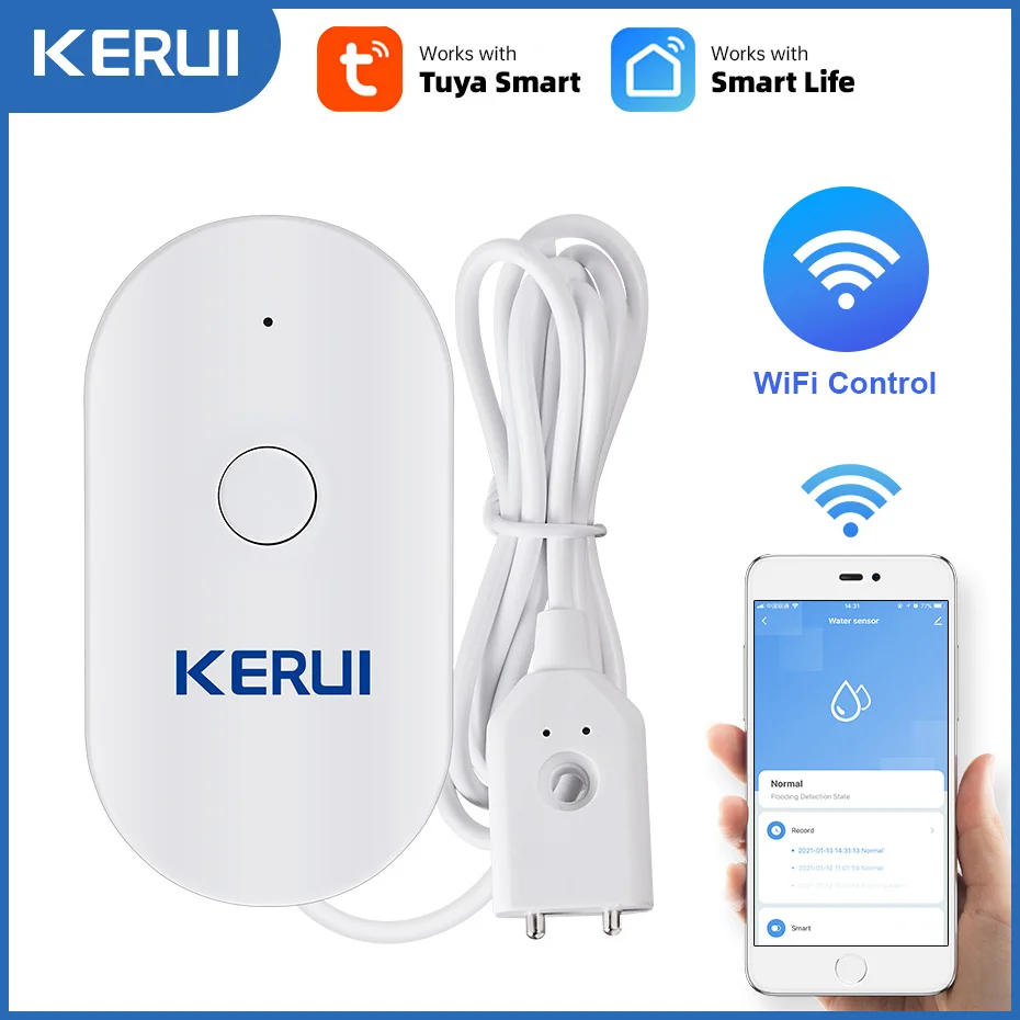 KERUI WiFi Su Sensörü Akıllı E - Smart Home Kitchen incelemesi ve fiyatı