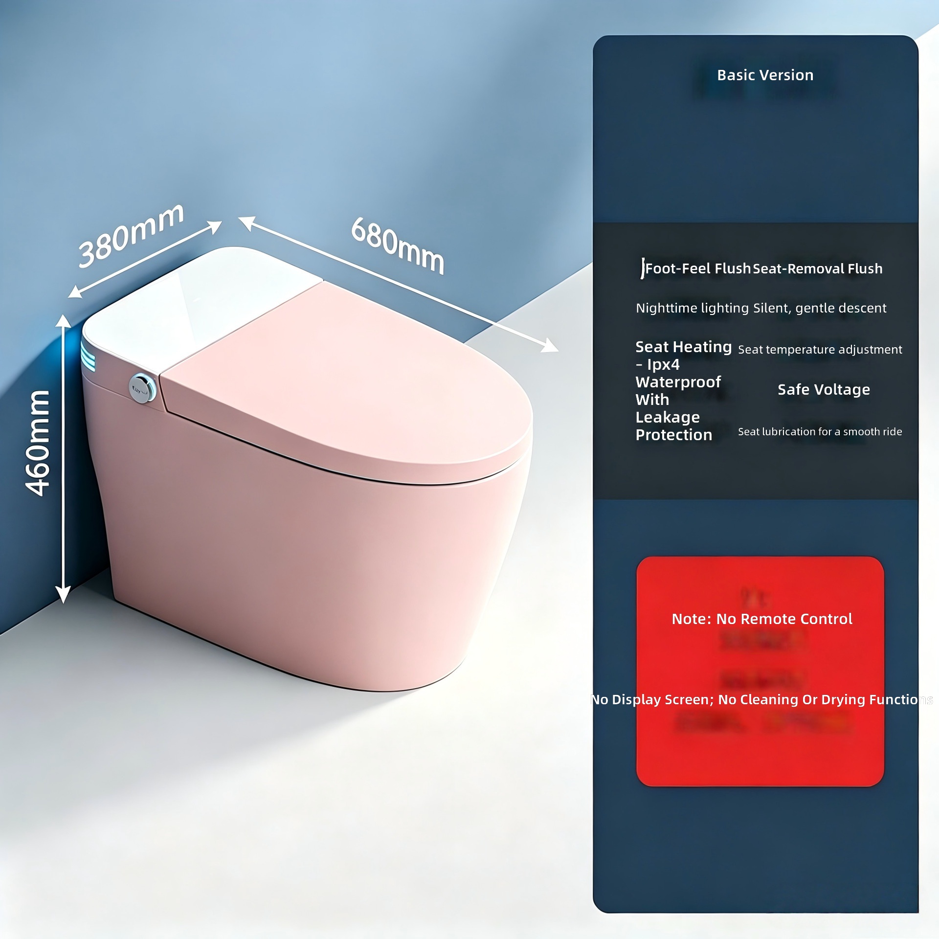 Akıllı Tuvalet, Pembe, Hepsi B - Smart Home incelemesi ve fiyatı