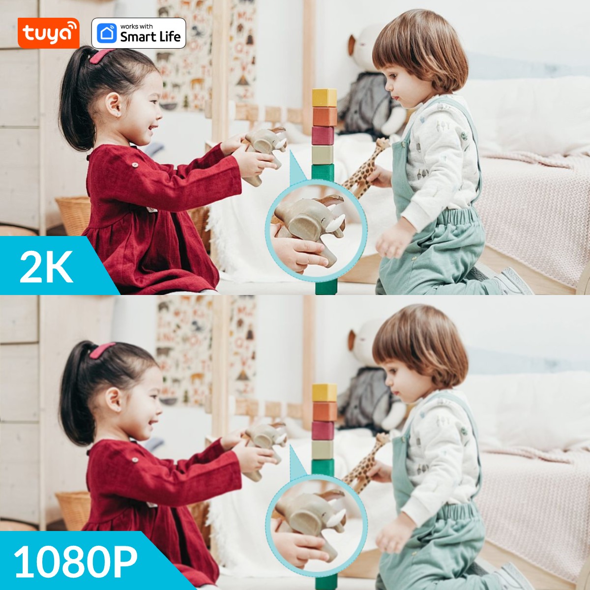 Tuya Smart 2MP HD İç Mekan Ev  - Smart Home Camera Ezviz incelemesi ve fiyatı